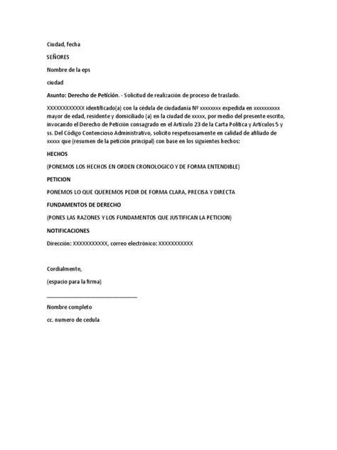 como solicitar enfermera a la eps sanitas|Modelo de derecho de petición para solicitar enfermera